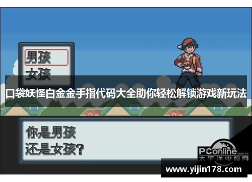口袋妖怪白金金手指代码大全助你轻松解锁游戏新玩法